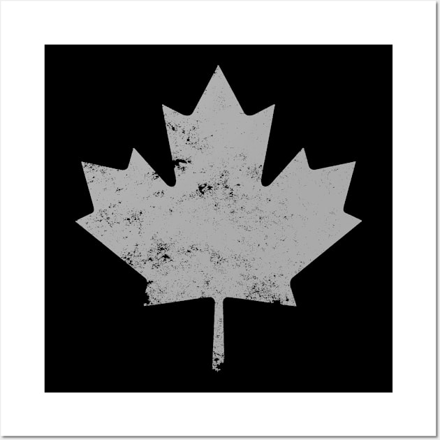 Distressed Canada Maple Leaf Wall Art by DazzlingApparel